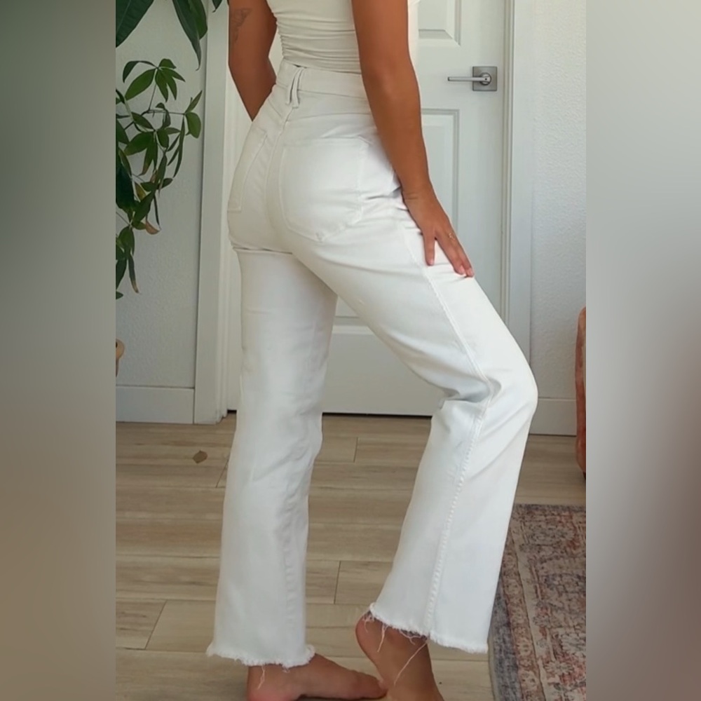 Stylish White Flared Jeans
